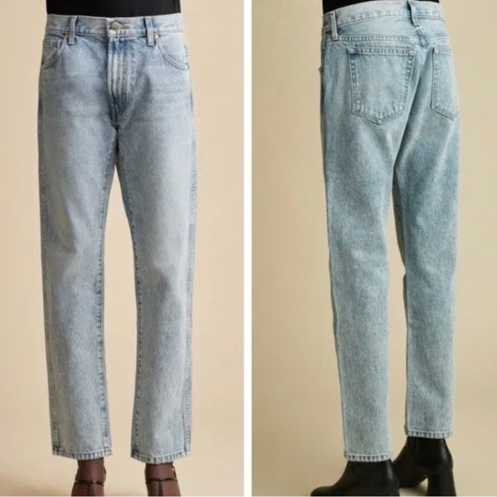 Khaite Kyle Straight Leg Slouchy Jeans Santa Fe Wash